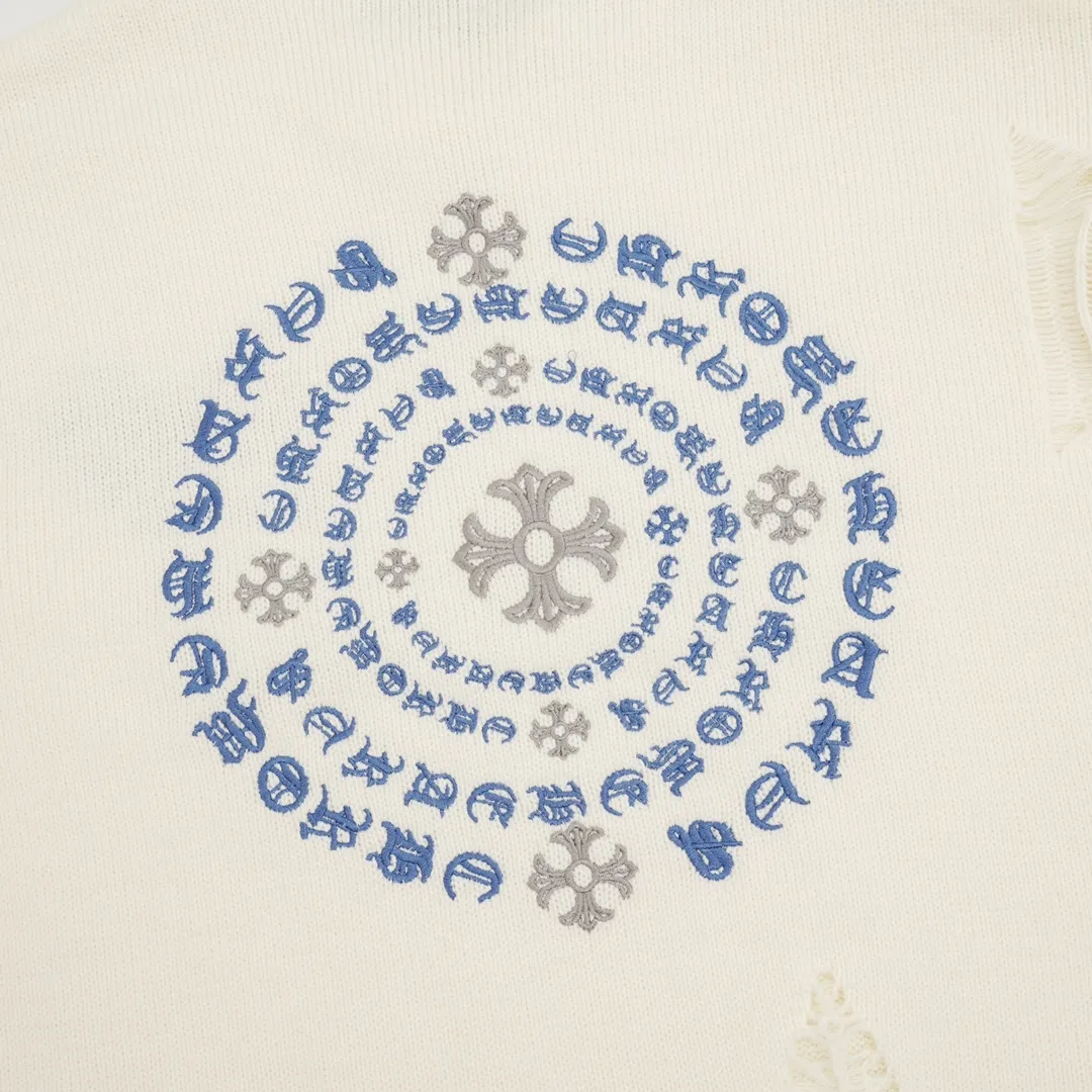 P540 Chrome Hearts CH Chrome Hearts 25ss embroidered disc Sanskrit cross hole knitted sweater pullover. It is a very popular style. It is the same for men and women. It is matched with black and white. It looks good in real life. It looks good on the upper body. It looks good in daily wear. It is even more photogenic. It’s hard not to buy it. Buy it for me!!! Believe me, no one can refuse such a machine-length Chrome Hearts jacket. It has expanded the version based on the old version. The upper body is loose and stylish, and the hem is expanded to a casual design. Fat people look extremely slim, thin people have limited height and high-end. Ten thousand yuan ZP printing, 1:1 perfect restoration, looks good when worn alone or stacked, can be easily controlled by both men and women. If you care more about quality, you must also respect the price. It is completely different from the thin see-through bottoms and junk products on the market that pill when worn. If the style makes you shine at a glance, then quality is what you should pay more attention to. Compared with price, we focus on quality. Customers who have received my products all know it. ️️️ Sweaters on the market are generally made of bract core yarn. We use modal. The advantages over core-spun yarn are very intuitive: high cost, high price, high density, relatively expensive for developers, and let us make a lot less money. In addition, it is delicate, has no scum on the upper body, resists pilling, and is high-end. We are conscientious sellers and do not use core-spun yarn. Apart from being cheap, core-spun yarn is really useless. It shrinks, pills, hooks, and makes people pierced. He is proficient in everything. It is 2024. Who doesn’t want to look decent when they go out? Quality determines the upper body effect. No matter how bad the quality, the best style is still the temperament of the urban-rural fringe. We only do long-term business. Quality determines character. Take it back and wear it with confidence and wash it. The quality of the pattern will definitely make your eyes shine. We only make the right version of high quality. We make high-end hard goods. Reject junk goods and reject fast food. Conscientious quality and conscientious price. You deserve it!  Color: Black Beige Gray Size: S-L